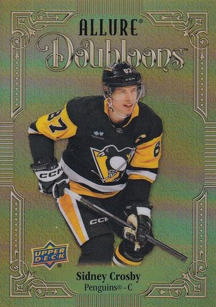 SP insert karta SIDNEY CROSBY 23-24 Allure Doubloons číslo DB-17